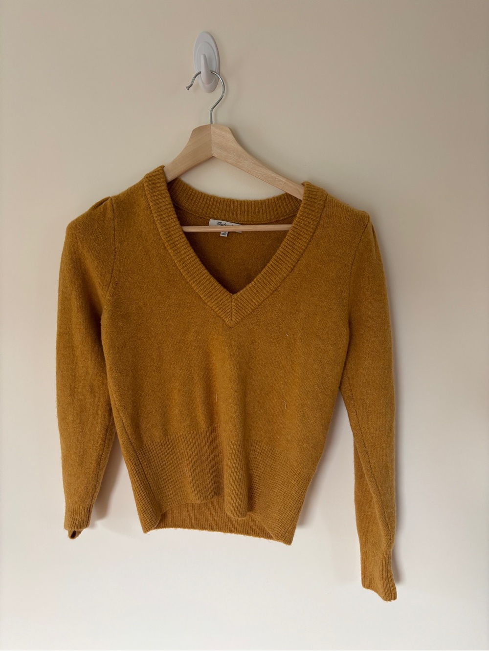 Madewell Deep V-Neck Sweater.